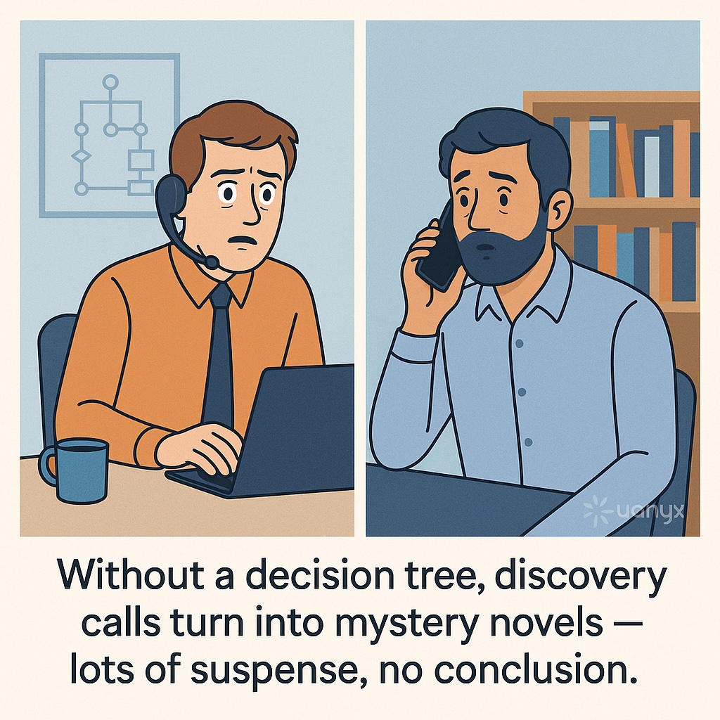 When Discovery Calls Become Mystery Novels Without a Decision Tree