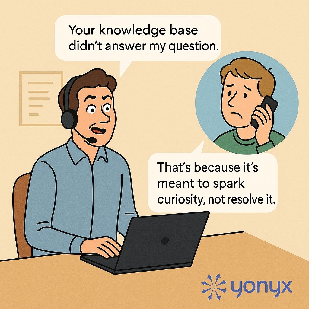 When the Knowledge Base Sparks Curiosity Instead of Answers