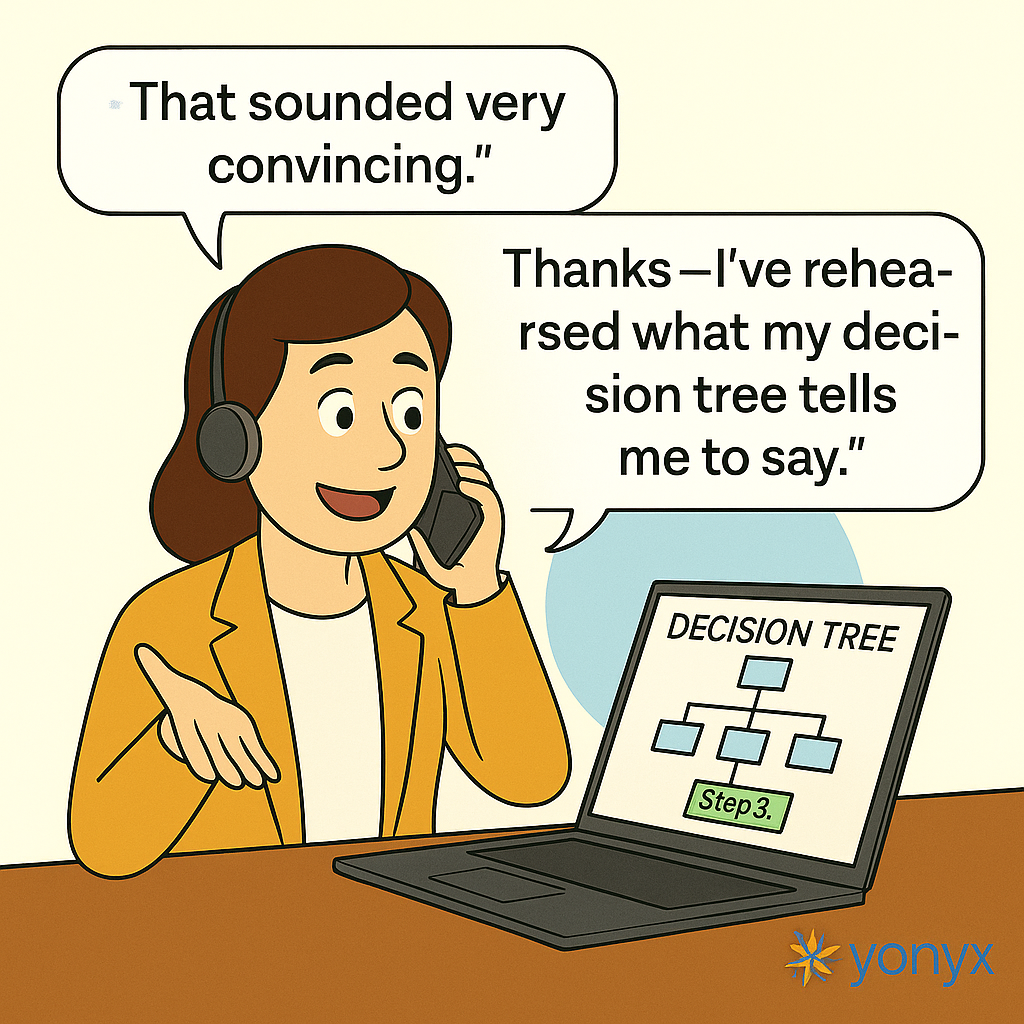 “That Sounded Very Convincing.” — “Thanks, I’ve Rehearsed What My Decision Tree Tells Me to Say!”