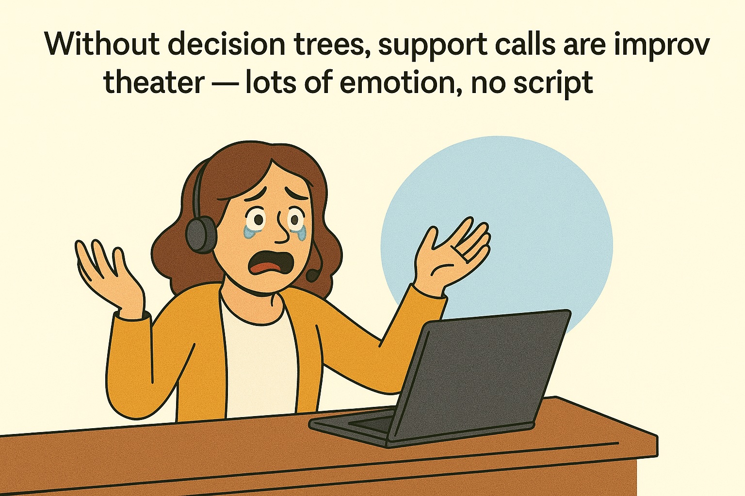 When Support Calls Turn Into Improv Theater Without Decision Trees